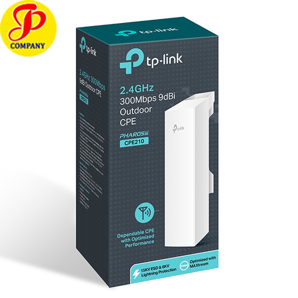 Bộ thu phát wifi ngoài trời TP-Link CPE210 - Chính hãng mới 100%
