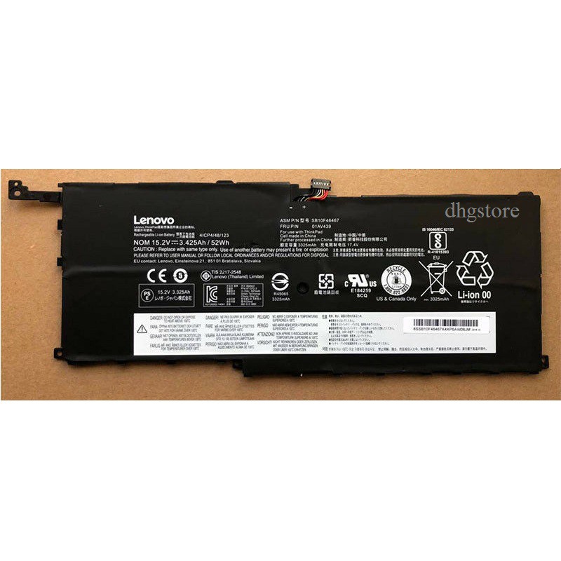 Pin laptop Lenovo ThinkPad X1 Carbon Gen 4,  Yoga X1 Gen 1, 01AV439