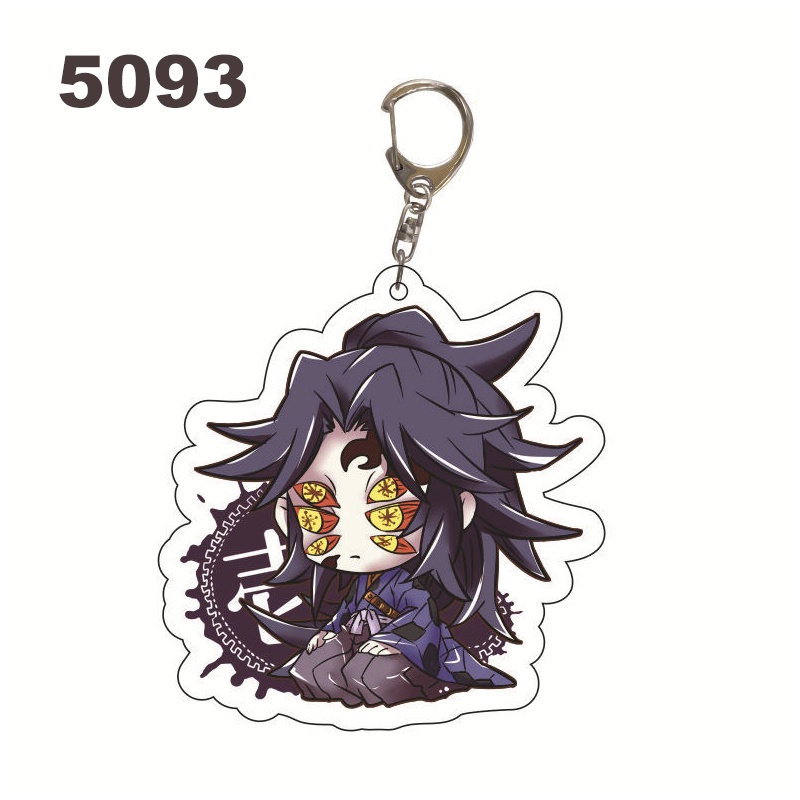 Móc Chìa Khóa Bằng acrylic Hình demon slayer juuni kitsuki anime muzan akaza douma kokushibou