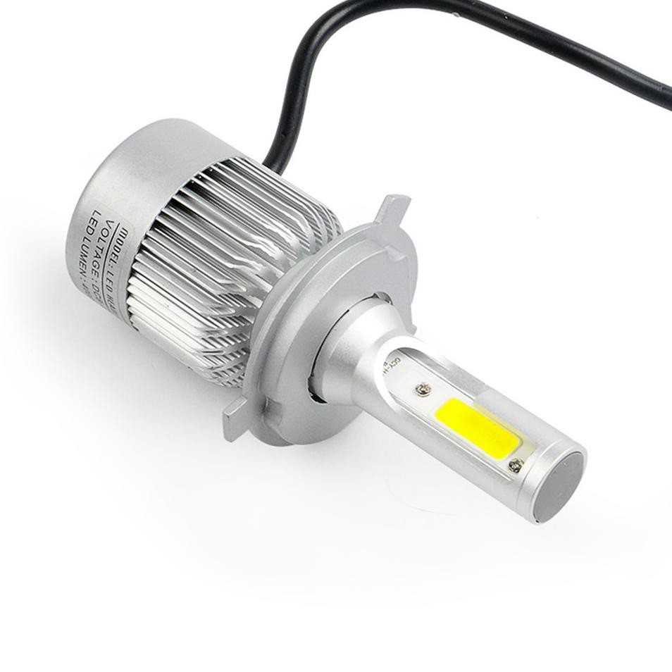 2 Đèn Pha Led Cob C6 H4 36w - 3800lm Hi Lo Cho Xe Hơi