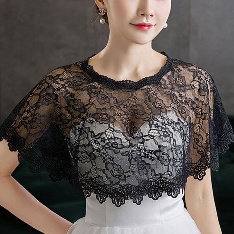 Áo choàng vai ren hoa thời trang dành cho nữ | BigBuy360 - bigbuy360.vn