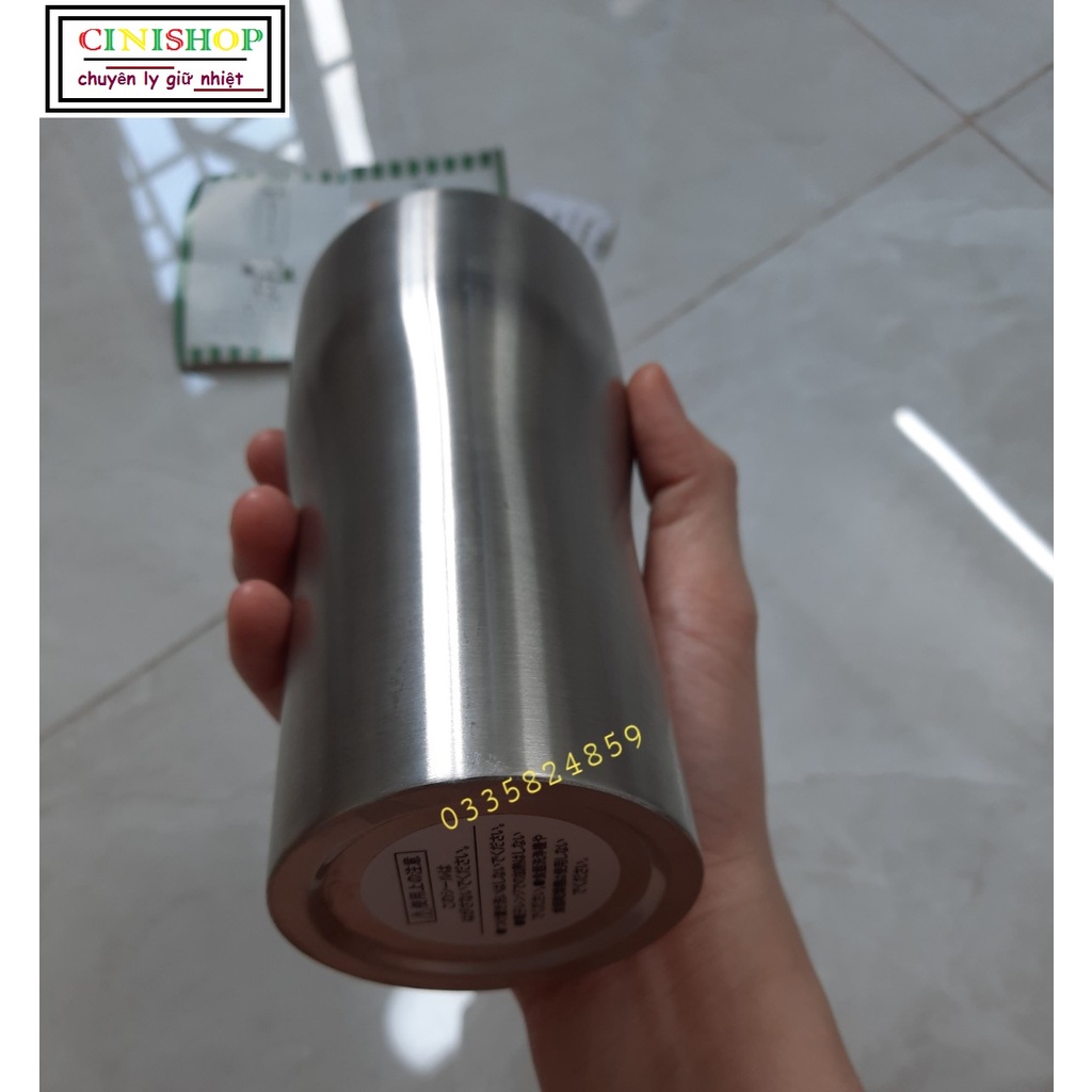Ly Uống Bia Giữ Nhiệt Inox 304 380ml Nhật Bãi_Kiểu Dáng Sang Trọng.