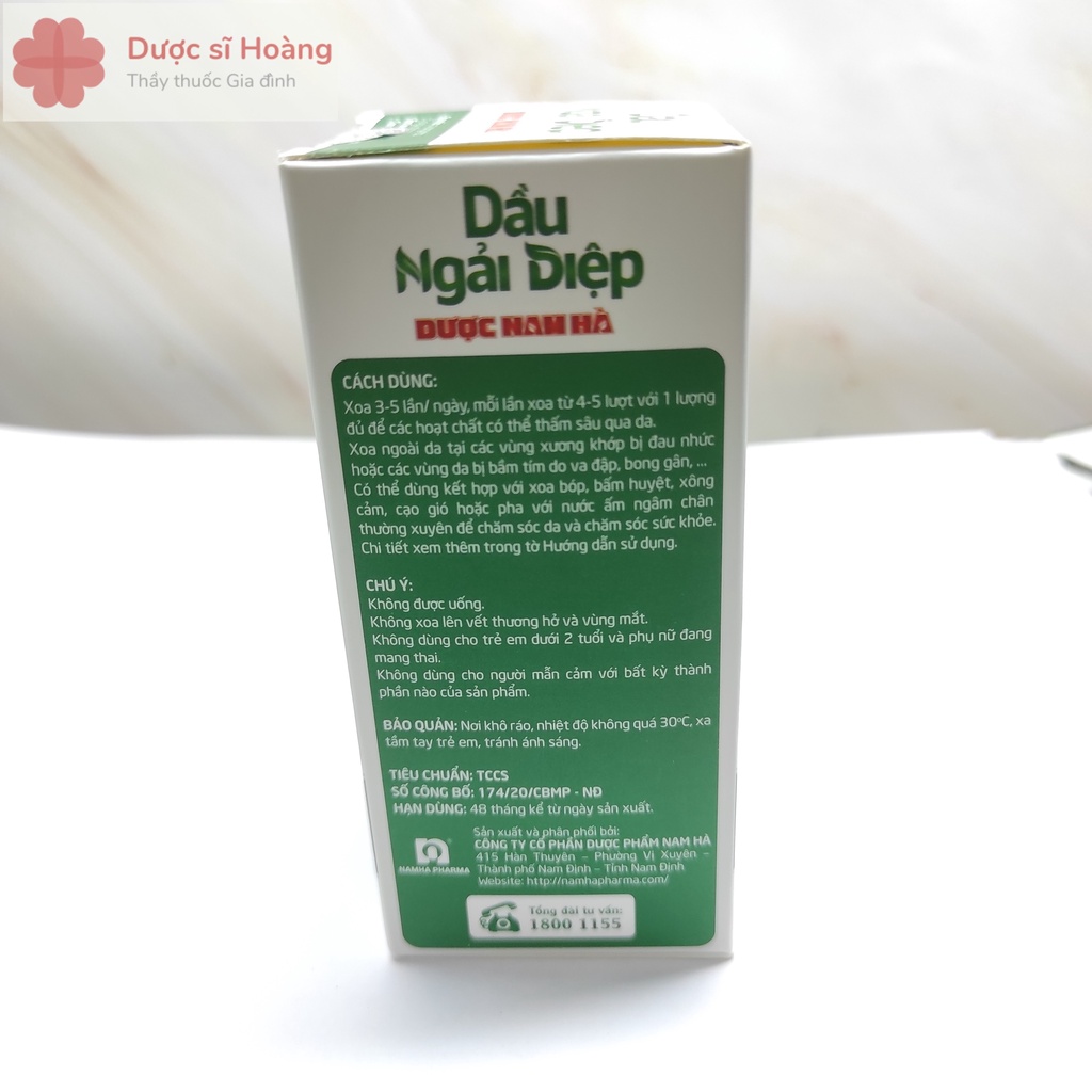 Dầu Ngải Diệp Dược Nam Hà 50ml