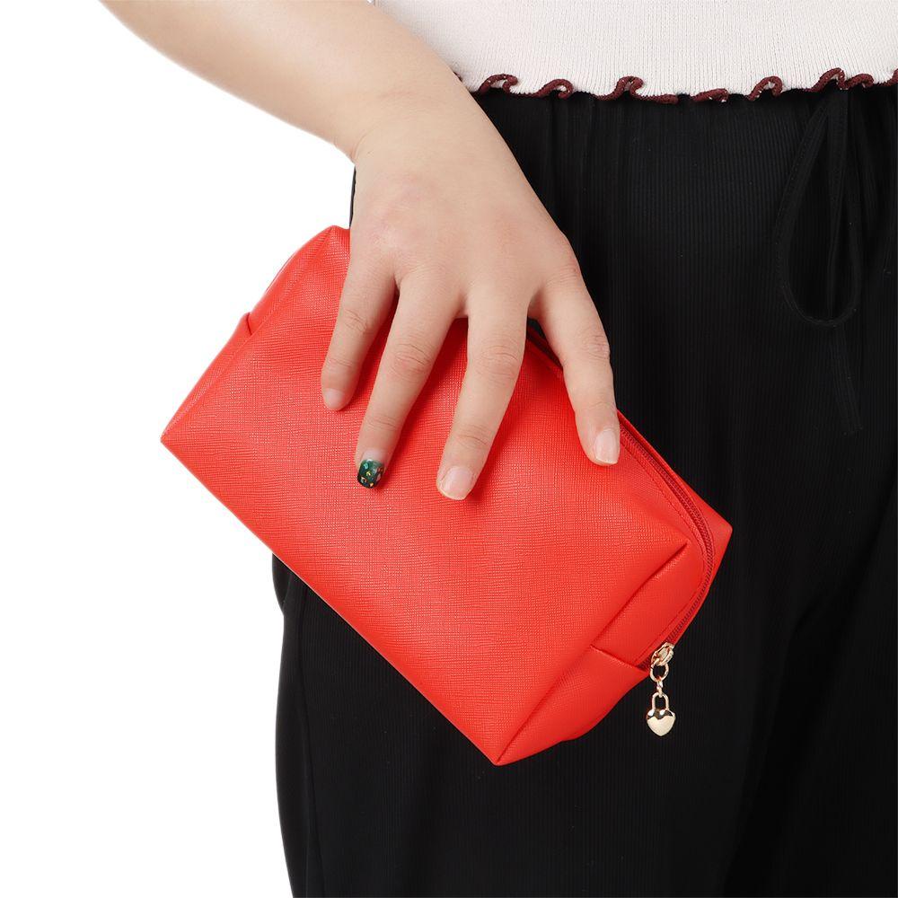 Túi Đựng Đồ Trang Điểm Màu Trơn Tiện Dụng Khi Đi Du Lịch