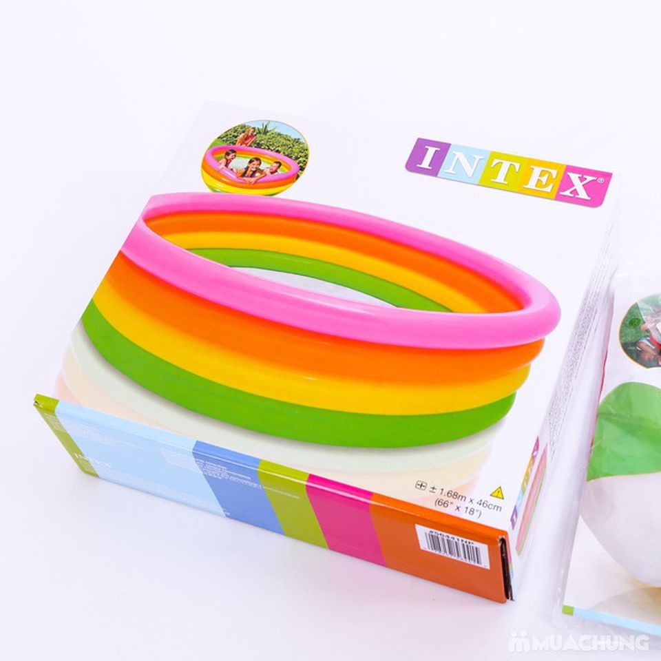 Bể bơi vuông cá 3 tầng   intex 57471