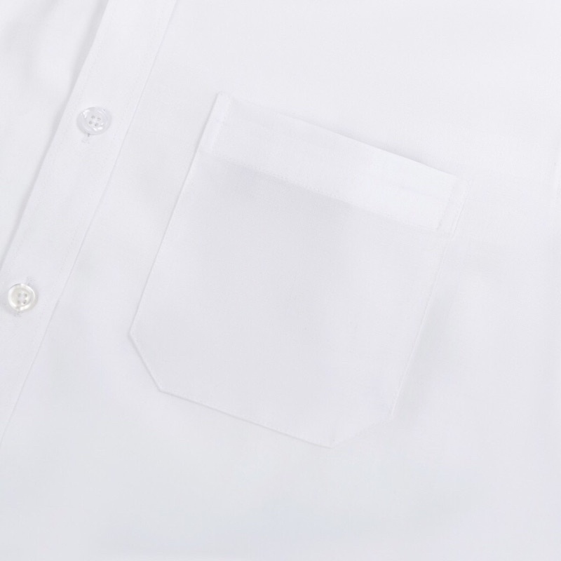 Áo Sơ Mi Nam Công Sở Trung Niên COTINI LUXURY Dài Tay Công Sở Vải Cotton Màu Trắng -A15