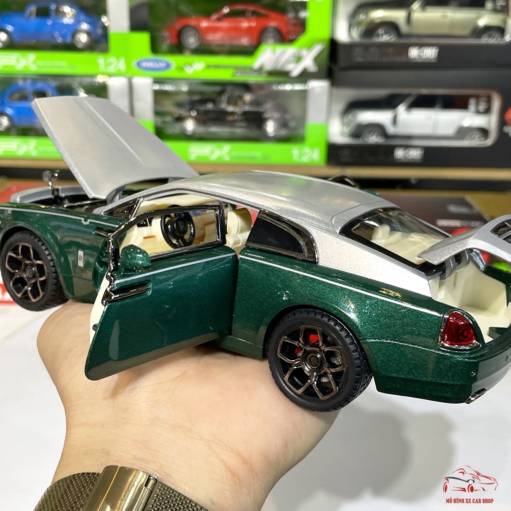 Mô hình xe kim loại Rolls Royce Wraith tỉ lệ 1:22 hãng Jiaye có 3 màu