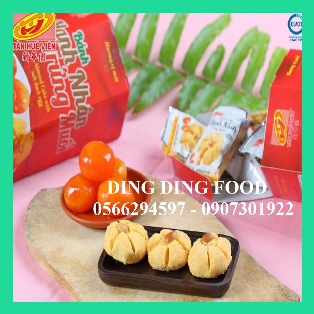 Bánh Hạnh Nhân Trứng Muối Hộp Giấy 300g Tân Huê Viên| Đặc Sản Sóc Trăng| Bánh Bột Đậu| Ăn Vặt - DING DING FOOD