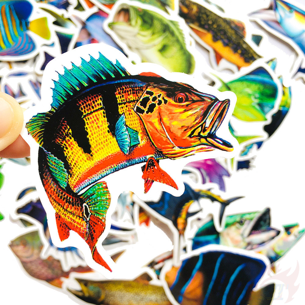 ❉ Outdoor Fishing Series 07 Stickers ❉ 50Pcs/Set DIY Fashion Luggage Laptop Skateboard Doodle Stickers