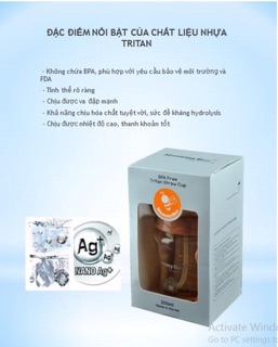 Bình uống nước Mummybee Tritan 200ml