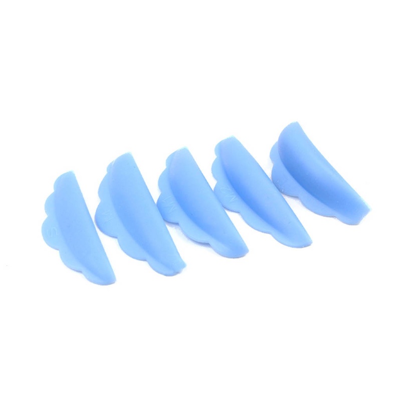 Set 5 Cặp Đệm Silicone Hỗ Trợ Uốn Cong Lông Mi 3D Tái Sử Dụng Tiện Lợi