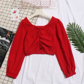 Áo tay bồng nhún ngực QCCC