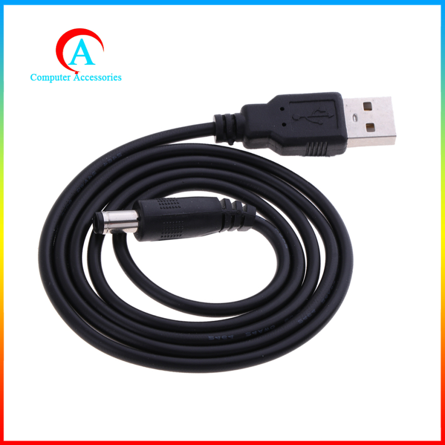 Dây Cáp Chuyển Đổi Đầu Usb 2.0 A Male Sang Dc 5.5x2.1mm 5v