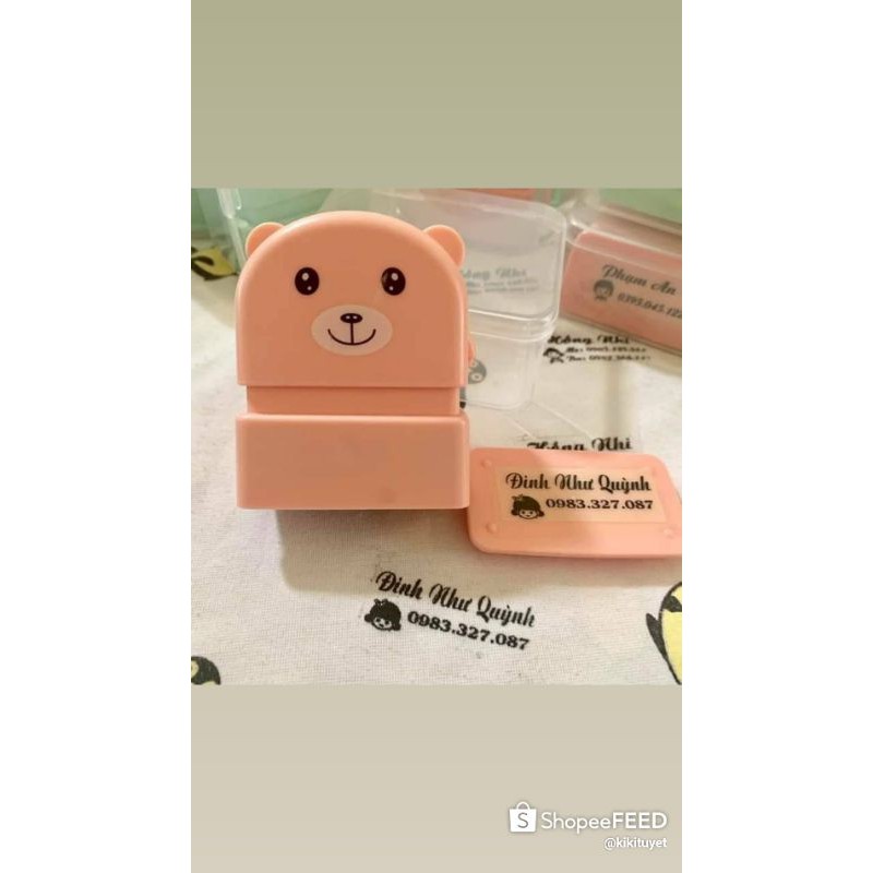 CON DẤU TÊN (DẤU+1 LỌ MỰC)