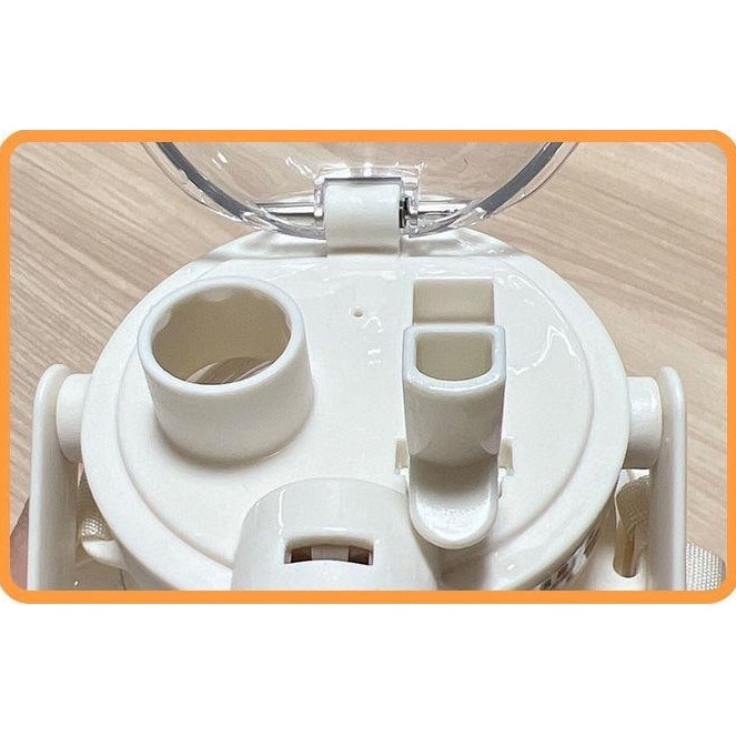 Bình nước cute dể thương có ống hút 1000ml cho bé đi học tặng kèm sticker dán