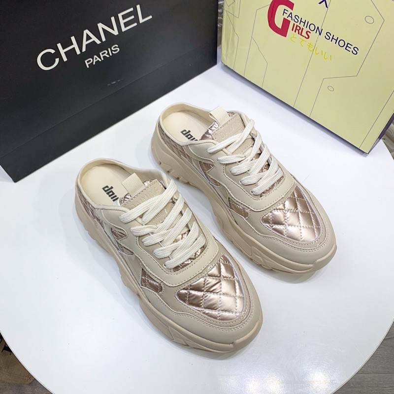 Giày thể thao hở gót trần trám sục thể thao fullbox cao cấp