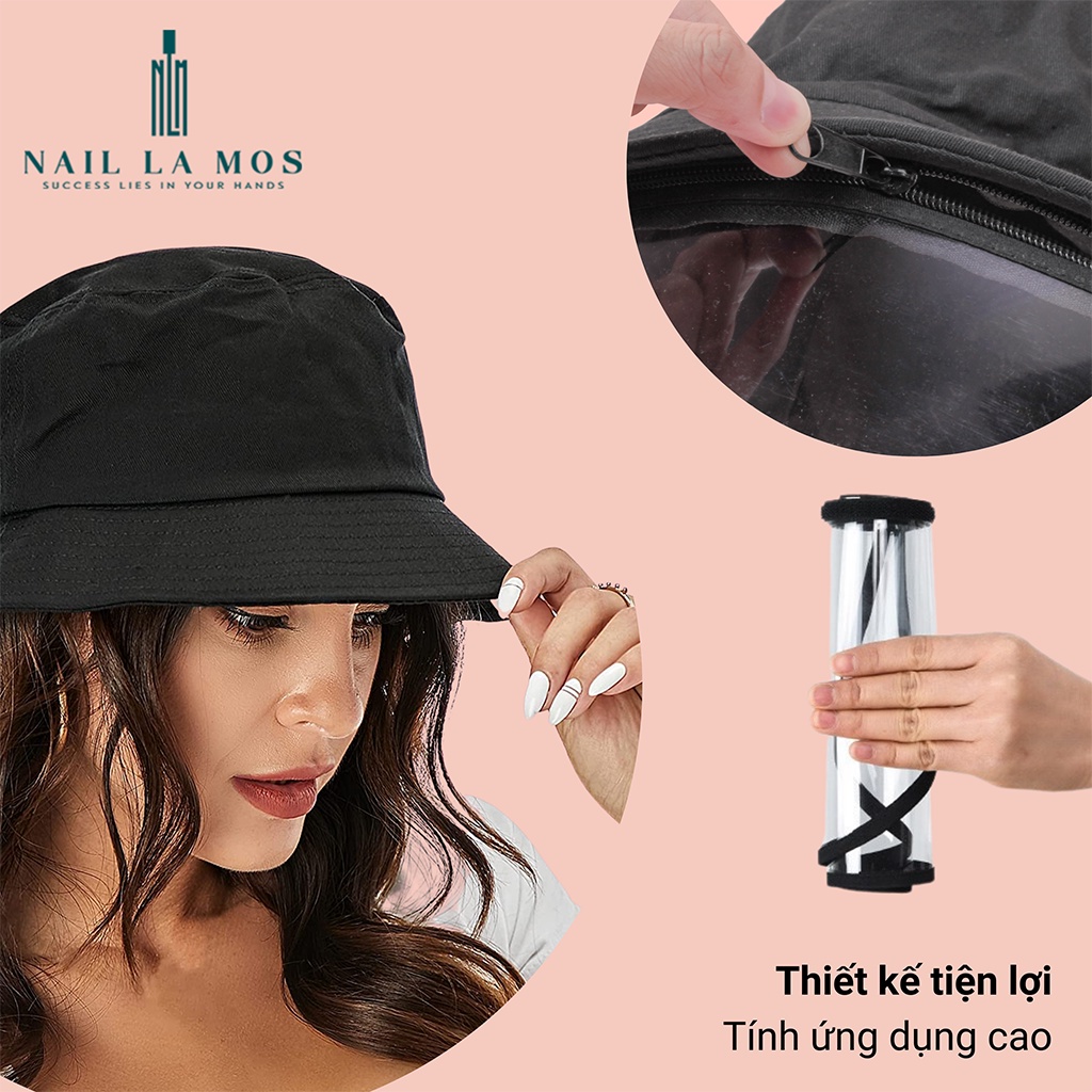 Mũ (nón) che mặt chống bụi bảo vệ sức khỏe chuyên dụng cho dân làm móng