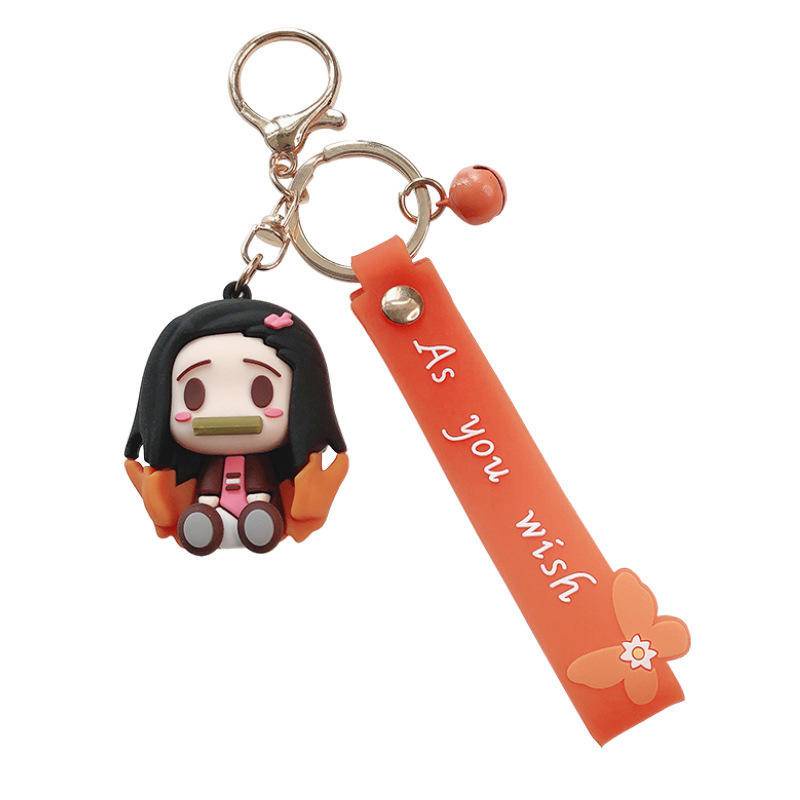 Móc Khóa Silicon Hình Nhân Vật Anime Demon Slayer Dễ Thương