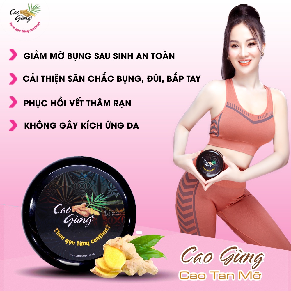 Cao Gừng Tan Mỡ Bụng Chính hãng Thiên Nhiên Việt
