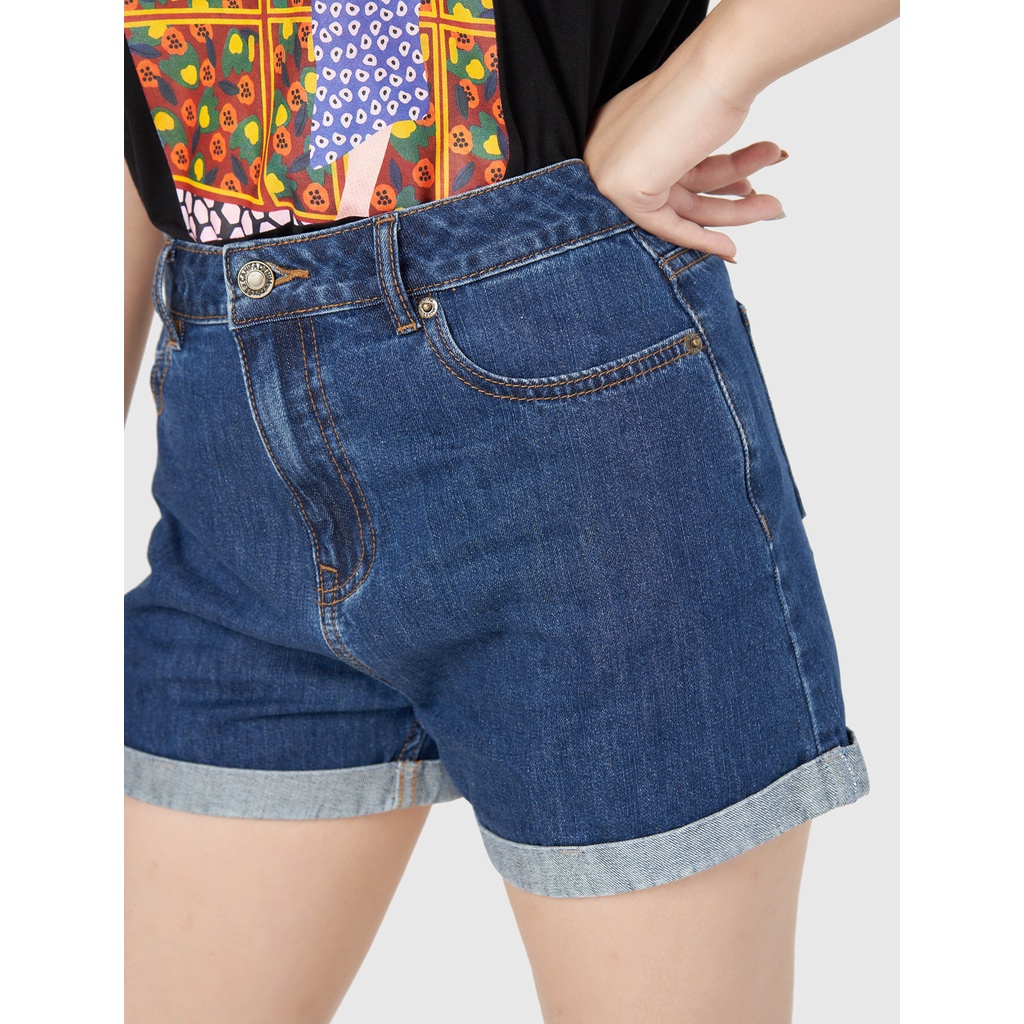 Quần short nữ chất jean dáng cơ bản CANIFA - 6BS21S014