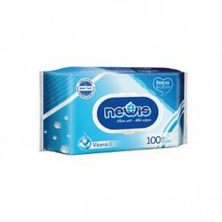 Combo 2 gói khăn ướt 100 tờ newis không mùi