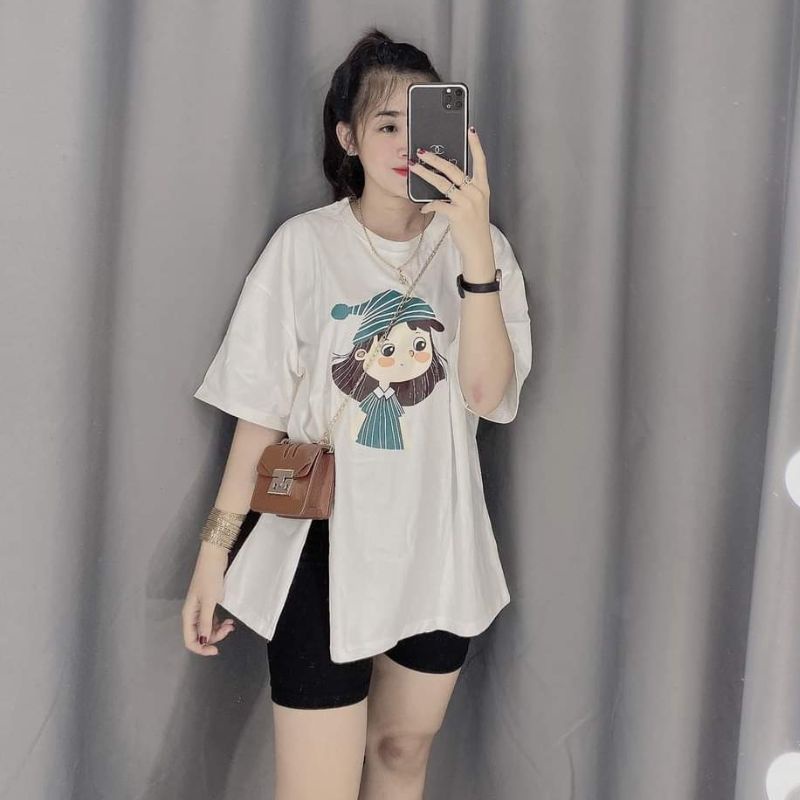 Đồ bộ nữ quần đùi ESHOP đồ bộ mặc nhà bigsize áo xẻ tà 1 bên quần thun gân đẹp dễ thương đi chơi ngủ cute DB39