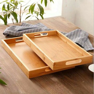 Khay gỗ có tay cầm 35×23×3cm cao cấp