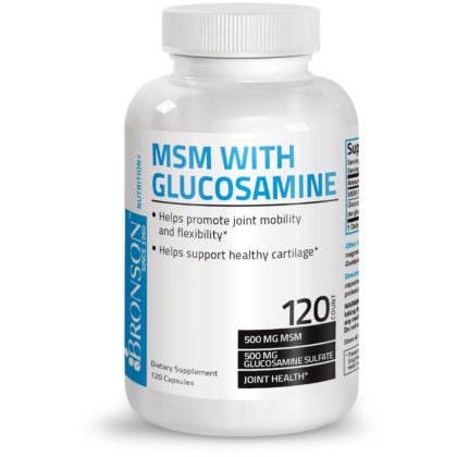 BRONSON MSM WITH GLUCOSAMINE | Hỗ Trợ Xương Khớp [120 Viên] - Hàng Chính Hãng