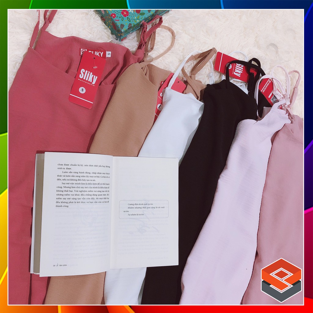 Váy 2 dây đũi xuông - Đầm trơn basic nữ CỰC XINH - 4BASIC | BigBuy360 - bigbuy360.vn