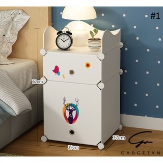 Tủ nhựa lắp ghép đầu giường
