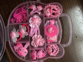 Hộp đựng dây cột, kẹp tóc kitty