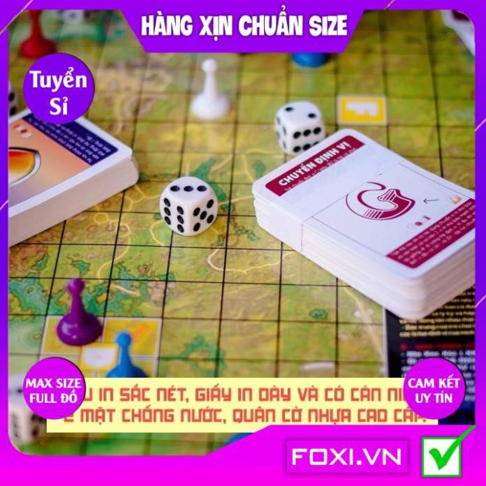 Board game-Escape From Zombie-đi tìm kho báu Foxi-trò chơi hay-gây cấn-hồi hộp và phát tr trí tuệ-Trò chơi trong nhà