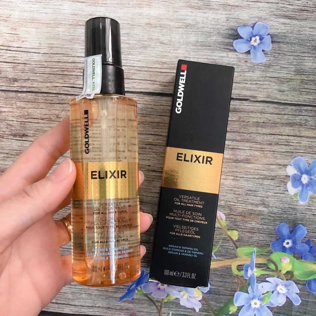 Tinh Dầu Bóng Dưỡng Tóc Đa Năng Goldwell Elixir Argan Oil 100ml