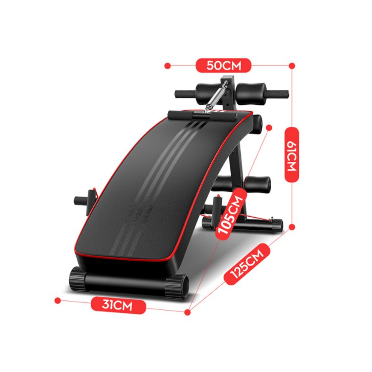 Ghế máy tập cơ bụng gym thể dục tổng hợp chính hãng Elipsport AB GYM - Tặng bộ bóng bàn luyện phản xạ -Bảo hành 12 tháng
