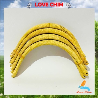 Phụ kiện lồng chim LOVECHIM,Cầu đậu góc chim chào mào, khuyên, mi chất liệu tre cao cấp giá rẻ dễ dàng lắp đặt (1 chiếc)