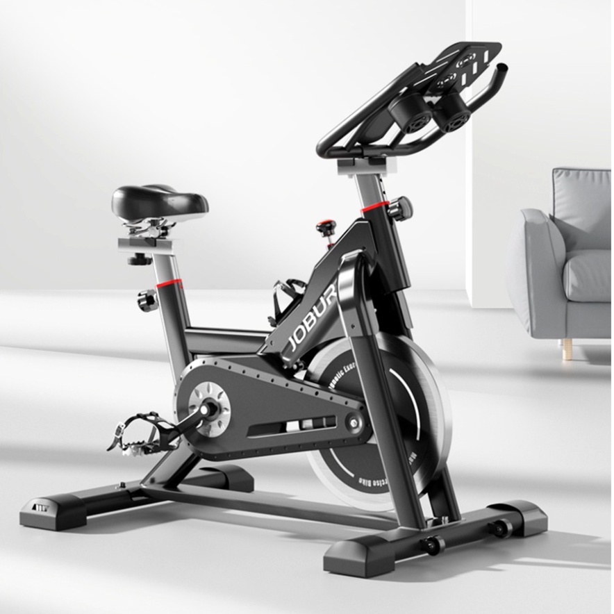Xe đạp tập gym đa năng JOBUR SPINBIKE GH-709 vận hành êm ái, hệ thống phanh hiện đại, giảm xóc vượt trội