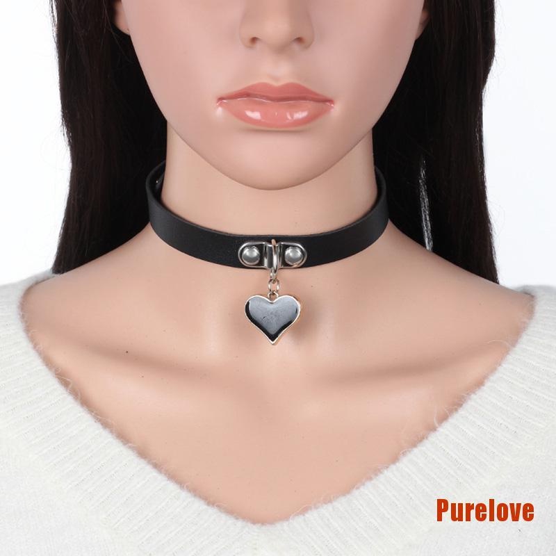 Vòng Cổ Choker Da Pu Phong Cách Gothic