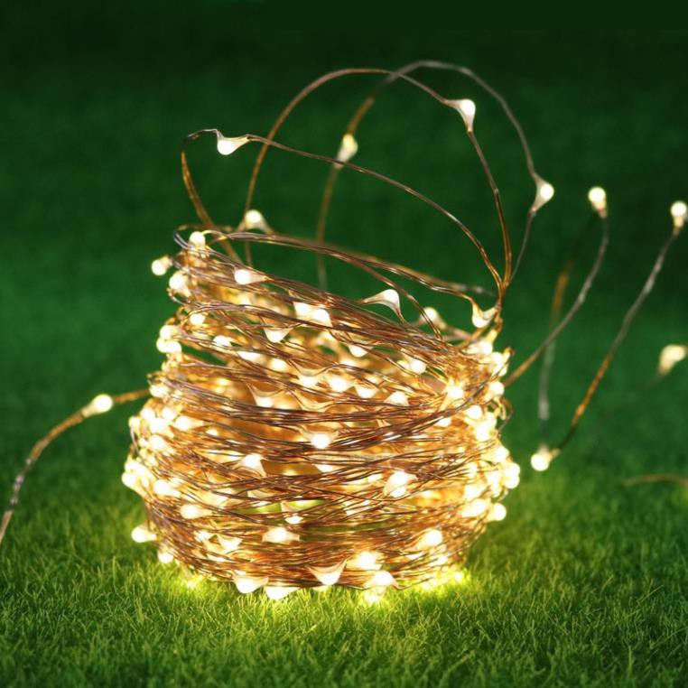3m/5m/10m đèn LED dây đồng/ Đèn LED Đom Đóm/ Fairy light hộp pin AA Giáng Sinh/ Mery chirsmas/ Tết 2019