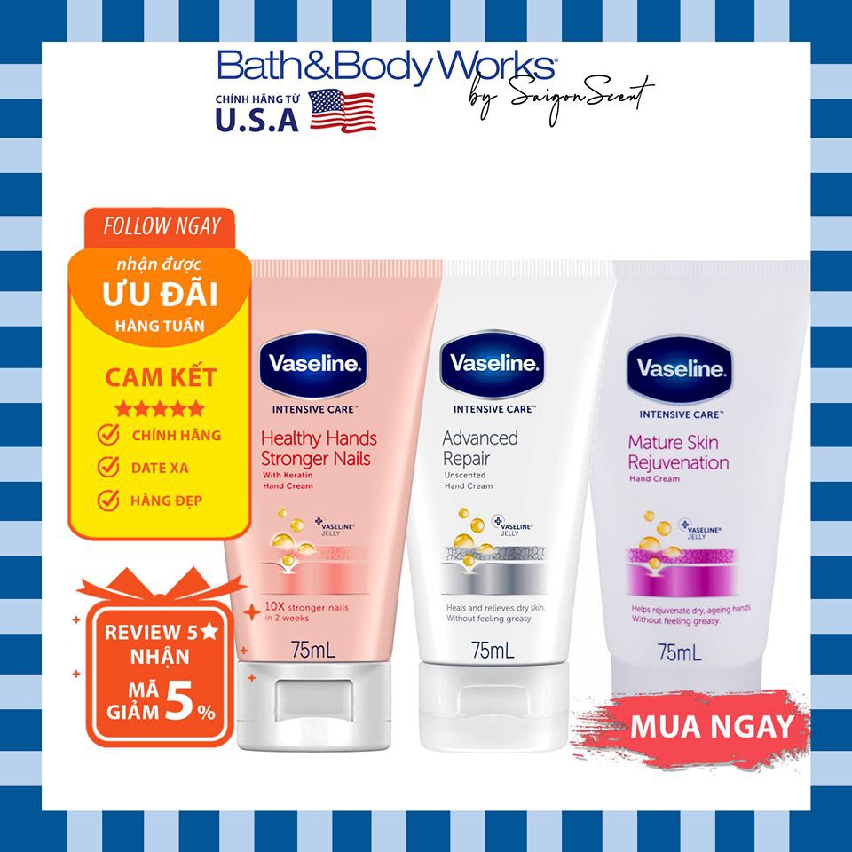 Kem Dưỡng Tay Vaseline (75mL)
