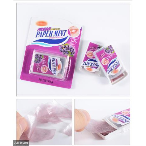 1 Vỉ Kẹo Giấy Bạc Hà