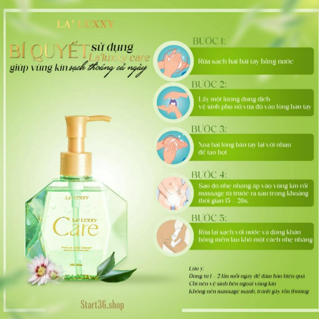 Dung dịch vệ sinh Dr Lacir Dung dịch vệ sinh phụ nữ La'luxxy ngừa nấm ngứa, duy trì độ ẩm, lưu hương lâu 150ml