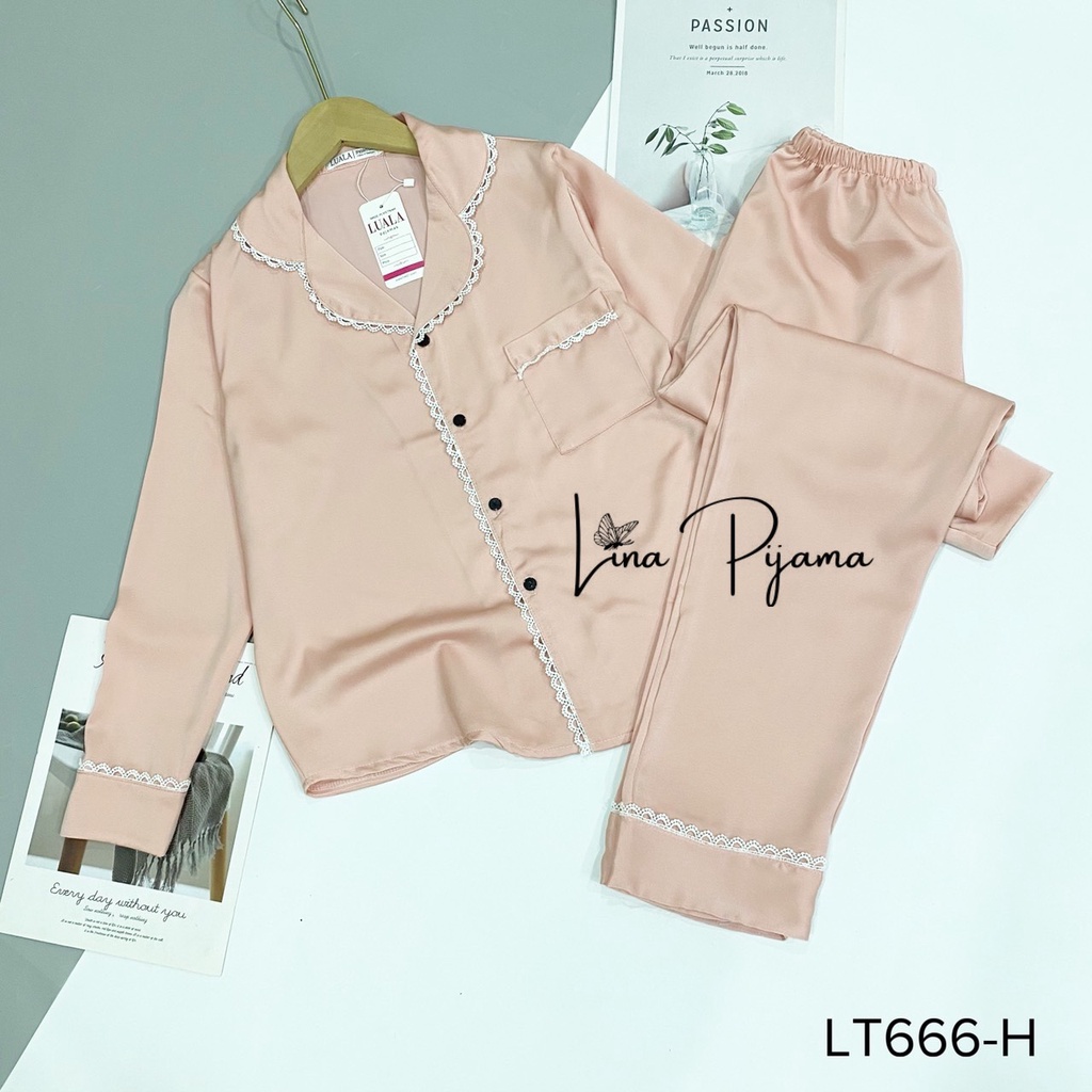 ❤️ Bộ Lụa Trơn Dài Tay Siêu Sang Chảnh, Bộ Mặc Nhà Cổ Ren Cao Cấp Mềm Mát | BigBuy360 - bigbuy360.vn