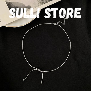 Dây chuyền vòng cổ choker Nơ bạc Sulli store