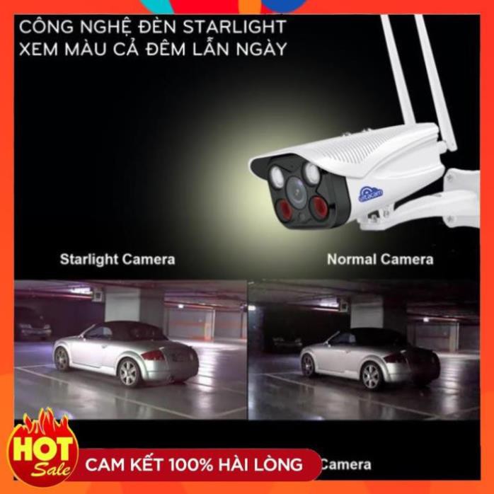 [Chính Hãng] Camera IP Wifi Vitacam VB720 Pro Ngoài Trời Hình Ảnh có màu cả Đêm và Ngày-Chính Hãng BH 24T