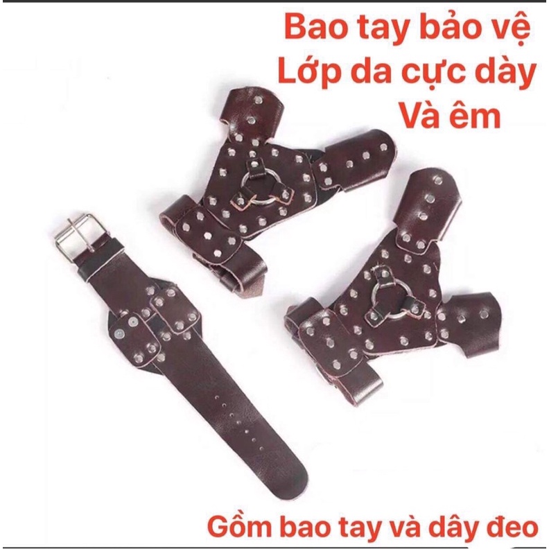 Bộ bao tay bảo vệ, bao tay dùng ná, giáp bảo vệ tay