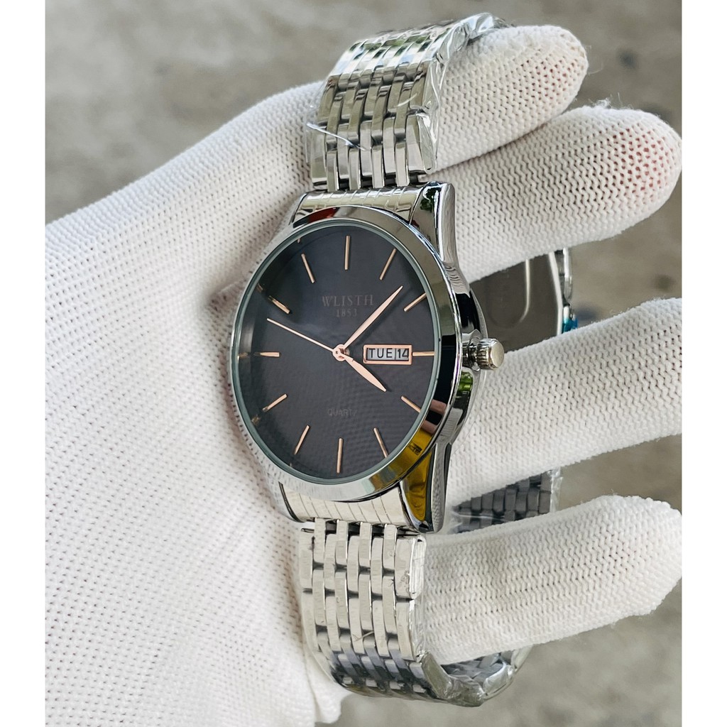 Đồng hồ nam cao cấp dây thép hiệu Wlisth chính hãng (tặng kèm hộp , pin dự phòng và phụ kiện thâu dây) | BigBuy360 - bigbuy360.vn