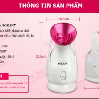 Máy xông hơi mặt Sokany