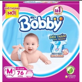 Bỉm tã dán bobby size xs42/s32/m28/ l25/xl23/