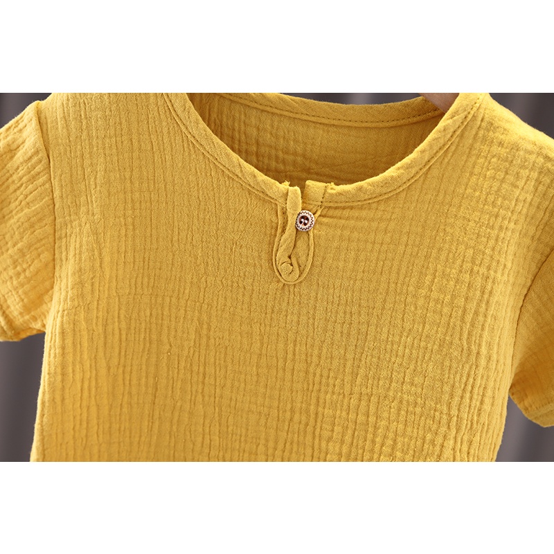 Bộ Trang Phục 2 Món Gồm Áo Thun cotton Tay Ngắn Và Quần short Thời Trang Cho Bé Trai 0-5 Tuổi