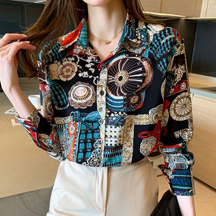 Áo Sơ Mi Tay Dài Phong Cách Vintage Mới 2022
